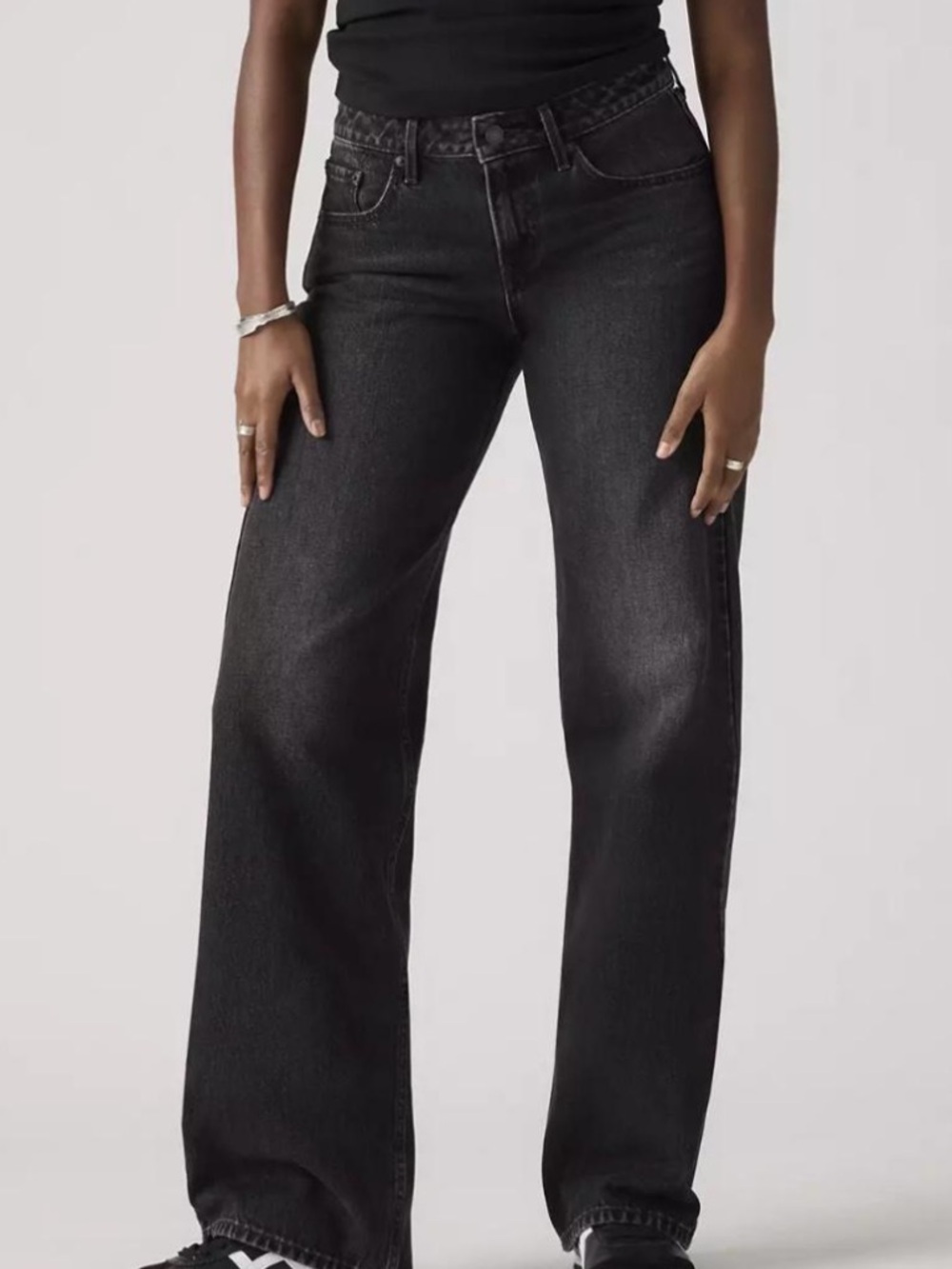 Levi's Black Low and Loose Black Jeans from Aritzia